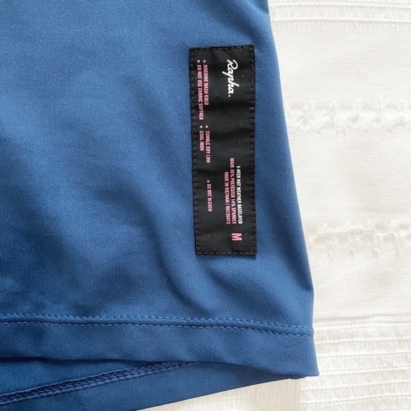 RAPHA BLUE V-NECK HOT WEATHER BASELAYER T-SHIRT - M - Picture 7 of 8